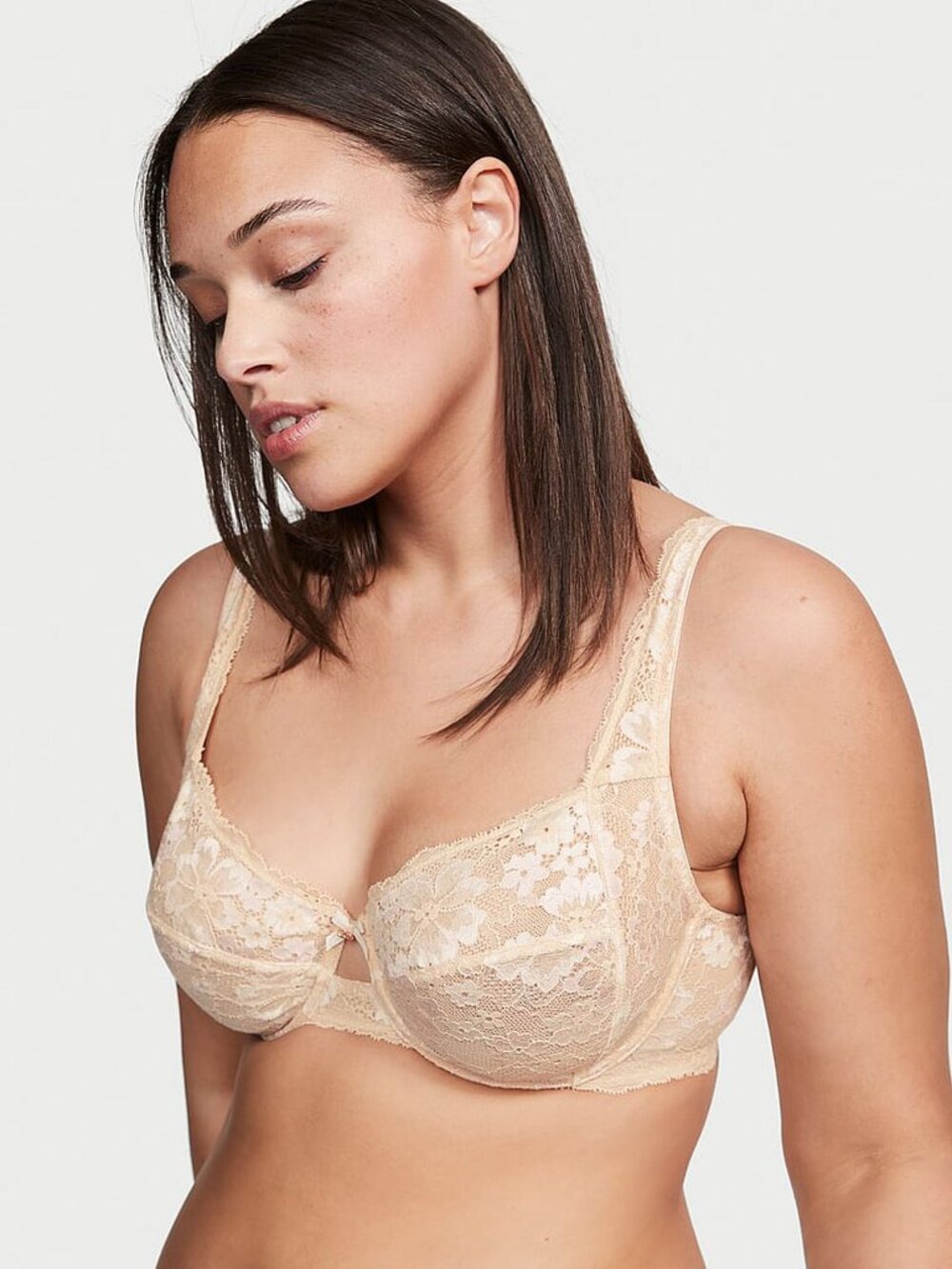 Body By Victoria Unlined Lace Demi The Fabulous Full Cup 36G NWOT